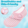 image:imageVIFUUR Kids Water Shoes Boys Girls Barefoot Water Sports Socks HookampLoop Beach Shoes Quick Dry Aqua Socks Swim Walking Outdoor Sports for ToddlerPink1