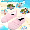 image:imageVIFUUR Kids Water Shoes Boys Girls Barefoot Water Sports Socks HookampLoop Beach Shoes Quick Dry Aqua Socks Swim Walking Outdoor Sports for ToddlerPink1