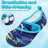 image:imageVIFUUR Kids Water Shoes Boys Girls Barefoot Water Sports Socks HookampLoop Beach Shoes Quick Dry Aqua Socks Swim Walking Outdoor Sports for ToddlerPurple Yellow Fish