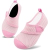 image:imageVIFUUR Kids Water Shoes Boys Girls Barefoot Water Sports Socks HookampLoop Beach Shoes Quick Dry Aqua Socks Swim Walking Outdoor Sports for ToddlerRose Circle