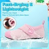 image:imageVIFUUR Kids Water Shoes Boys Girls Barefoot Water Sports Socks HookampLoop Beach Shoes Quick Dry Aqua Socks Swim Walking Outdoor Sports for ToddlerRose Circle