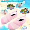 image:imageVIFUUR Kids Water Shoes Boys Girls Barefoot Water Sports Socks HookampLoop Beach Shoes Quick Dry Aqua Socks Swim Walking Outdoor Sports for ToddlerRose Circle