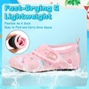 image:imageVIFUUR Kids Water Shoes Boys Girls Barefoot Water Sports Socks HookampLoop Beach Shoes Quick Dry Aqua Socks Swim Walking Outdoor Sports for ToddlerUnicor Nude