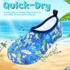 image:imageVIFUUR Kids Water Shoes Boys Girls Quick Dry Aqua Socks for BeachCoconut Dinosaur