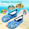 image:imageVIFUUR Kids Water Shoes Boys Girls Quick Dry Aqua Socks for BeachCoconut Dinosaur