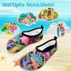 image:imageVIFUUR Kids Water Shoes Boys Girls Quick Dry Aqua Socks for BeachDinosaur Colorful