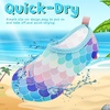 image:imageVIFUUR Kids Water Shoes Boys Girls Quick Dry Aqua Socks for BeachFishscales Pink
