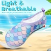 image:imageVIFUUR Kids Water Shoes Boys Girls Quick Dry Aqua Socks for BeachFishscales Purple