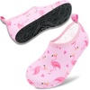 image:imageVIFUUR Kids Water Shoes Boys Girls Quick Dry Aqua Socks for BeachFlamingopink