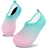 image:imageVIFUUR Kids Water Shoes Boys Girls Quick Dry Aqua Socks for BeachGradient Pink
