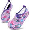 image:imageVIFUUR Kids Water Shoes Boys Girls Quick Dry Aqua Socks for BeachMermaidPurple