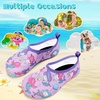 image:imageVIFUUR Kids Water Shoes Boys Girls Quick Dry Aqua Socks for BeachMermaidPurple