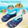 image:imageVIFUUR Kids Water Shoes Boys Girls Quick Dry Aqua Socks for BeachPurple Yellow Fish