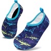 image:imageVIFUUR Kids Water Shoes Boys Girls Quick Dry Aqua Socks for BeachPurple Yellow Fish