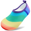 image:imageVIFUUR Kids Water Shoes Boys Girls Quick Dry Aqua Socks for BeachRainbow