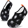 image:imageVIFUUR Kids Water Shoes Boys Girls Quick Dry Aqua Socks for BeachRobot Black