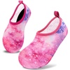 image:imageVIFUUR Kids Water Shoes Boys Girls Quick Dry Aqua Socks for BeachStarrypink