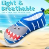 image:imageVIFUUR Kids Water Shoes Boys Girls Quick Dry Aqua Socks for BeachStripes Sharks