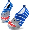 image:imageVIFUUR Kids Water Shoes Boys Girls Quick Dry Aqua Socks for BeachStripes Sharks