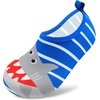 image:imageVIFUUR Kids Water Shoes Boys Girls Quick Dry Aqua Socks for BeachStripes Sharks
