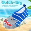 image:imageVIFUUR Kids Water Shoes Boys Girls Quick Dry Aqua Socks for BeachStripes Sharks
