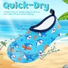 image:imageVIFUUR Kids Water Shoes Boys Girls Quick Dry Aqua Socks for BeachUnderwater Blue