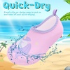 image:imageVIFUUR Kids Water Shoes Boys Girls Quick Dry Aqua Socks for BeachUnicorn Purple