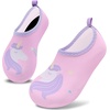 image:imageVIFUUR Kids Water Shoes Boys Girls Quick Dry Aqua Socks for BeachUnicorn Purple