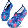 image:imageVIFUUR Kids Water Shoes Boys Girls Quick Dry Aqua Socks for BeachWhale Bluepink