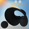 image:imageVIFUUR Sun Straw Hats Rollup Ponytail Wide Brim Summer Visor for Womens Beach Hat Packable UPF UV Travel
