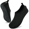 image:imageVIFUUR Water Shoes for Men Women Barefoot Quick Dry Aqua Socks Slip OnBlack Xue