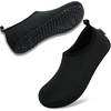 image:imageVIFUUR Water Shoes for Men Women Barefoot Quick Dry Aqua Socks Slip OnBlack Xue
