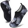 image:imageVIFUUR Water Shoes for Men Women Barefoot Quick Dry Aqua Socks Slip OnBlackLeaf