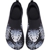image:imageVIFUUR Water Shoes for Men Women Barefoot Quick Dry Aqua Socks Slip OnBlackLeaf