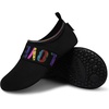 image:imageVIFUUR Water Shoes for Men Women Barefoot Quick Dry Aqua Socks Slip OnBlackLoveblack