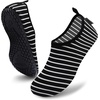 image:imageVIFUUR Water Shoes for Men Women Barefoot Quick Dry Aqua Socks Slip OnBlackstripes