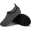 image:imageVIFUUR Water Shoes for Men Women Barefoot Quick Dry Aqua Socks Slip OnBlackstripes
