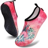 image:imageVIFUUR Water Shoes for Men Women Barefoot Quick Dry Aqua Socks Slip OnFlaming Bird Pink