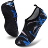 image:imageVIFUUR Water Shoes for Men Women Barefoot Quick Dry Aqua Socks Slip OnGraffiti Blue