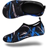 image:imageVIFUUR Water Shoes for Men Women Barefoot Quick Dry Aqua Socks Slip OnGraffiti Blue