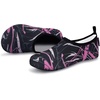 image:imageVIFUUR Water Shoes for Men Women Barefoot Quick Dry Aqua Socks Slip OnGraffiti Pink