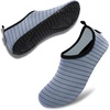 image:imageVIFUUR Water Shoes for Men Women Barefoot Quick Dry Aqua Socks Slip OnGrey