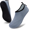 image:imageVIFUUR Water Shoes for Men Women Barefoot Quick Dry Aqua Socks Slip OnGrey