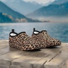 image:imageVIFUUR Water Shoes for Men Women Barefoot Quick Dry Aqua Socks Slip OnLeopard Orange