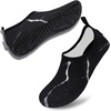 image:imageVIFUUR Water Shoes for Men Women Barefoot Quick Dry Aqua Socks Slip OnMarble Black