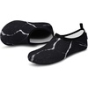 image:imageVIFUUR Water Shoes for Men Women Barefoot Quick Dry Aqua Socks Slip OnMarble Black