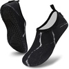 image:imageVIFUUR Water Shoes for Men Women Barefoot Quick Dry Aqua Socks Slip OnMarble Black