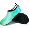 image:imageVIFUUR Water Shoes for Men Women Barefoot Quick Dry Aqua Socks Slip OnMarble Green