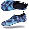 image:imageVIFUUR Water Shoes for Men Women Barefoot Quick Dry Aqua Socks Slip OnMarble Grey