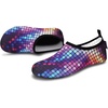 image:imageVIFUUR Water Shoes for Men Women Barefoot Quick Dry Aqua Socks Slip OnPurple